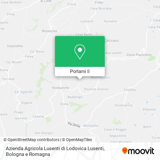 Mappa Azienda Agricola Lusenti di Lodovica Lusenti
