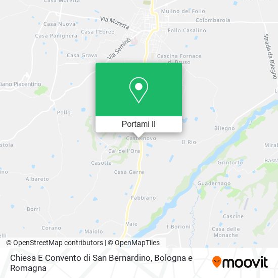 Mappa Chiesa E Convento di San Bernardino