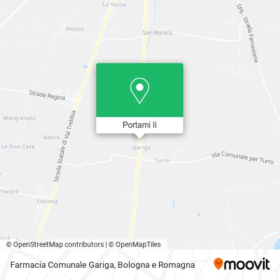 Mappa Farmacia Comunale Gariga