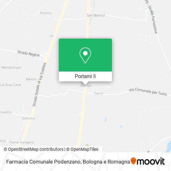 Mappa Farmacia Comunale Podenzano