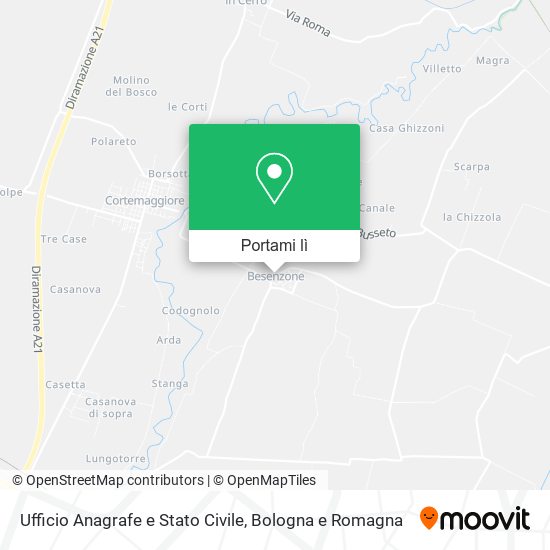 Mappa Ufficio Anagrafe e Stato Civile
