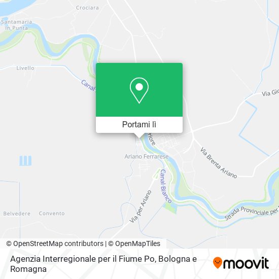 Mappa Agenzia Interregionale per il Fiume Po