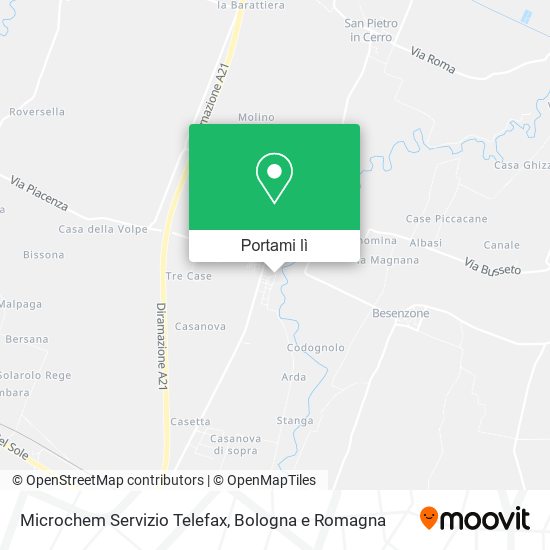 Mappa Microchem Servizio Telefax