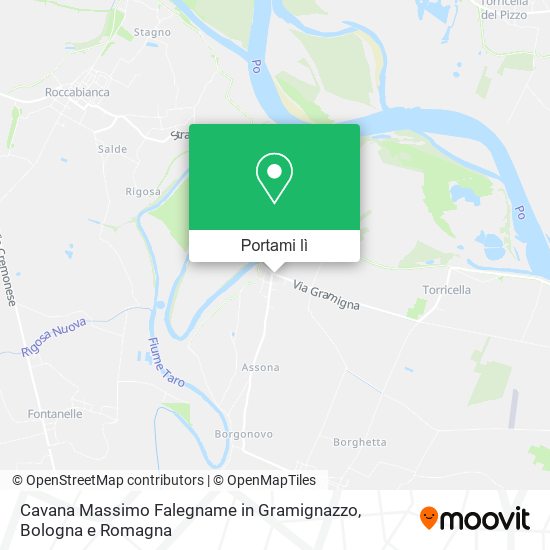Mappa Cavana Massimo Falegname in Gramignazzo
