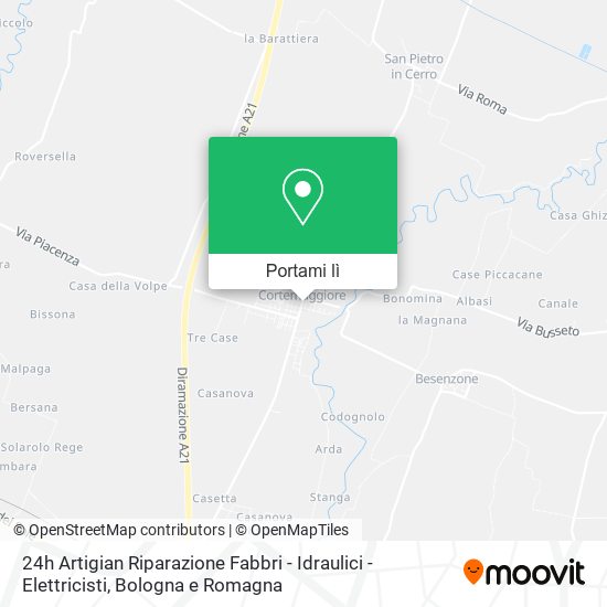 Mappa 24h Artigian Riparazione Fabbri - Idraulici - Elettricisti