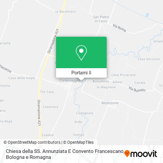 Mappa Chiesa della SS. Annunziata E Convento Francescano