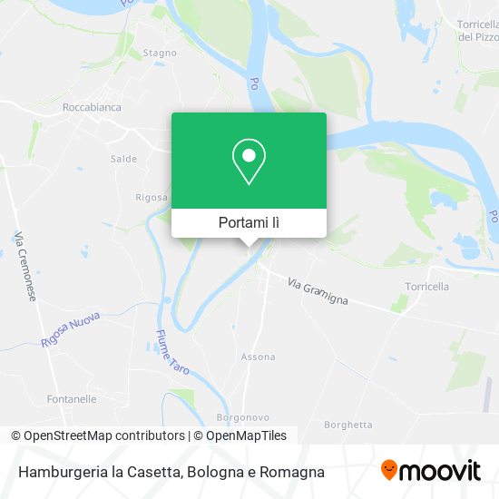 Mappa Hamburgeria la Casetta