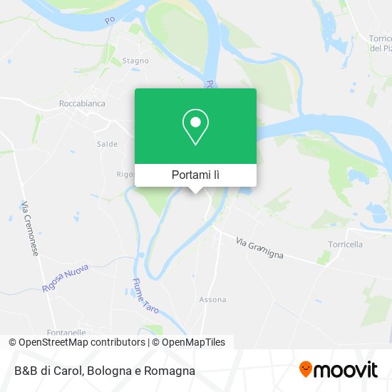 Mappa B&B di Carol
