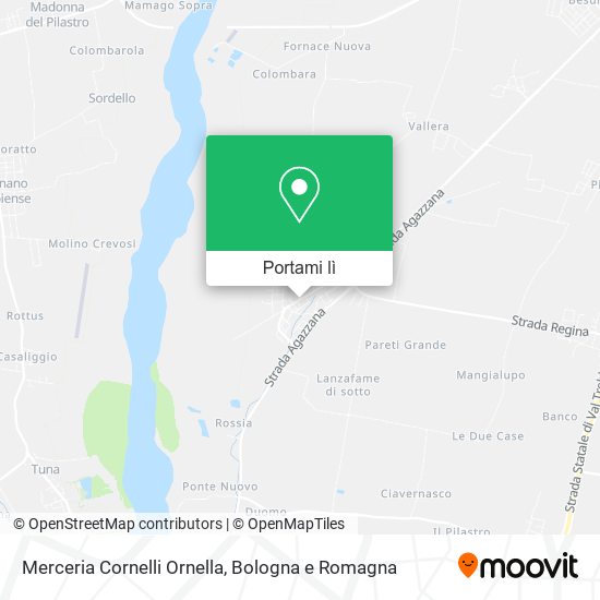 Mappa Merceria Cornelli Ornella