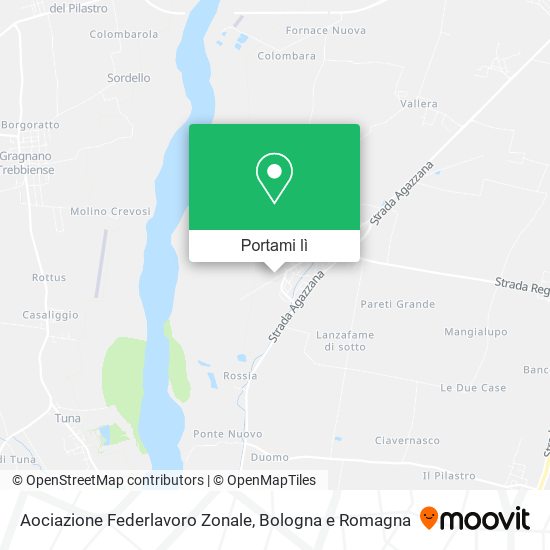 Mappa Aociazione Federlavoro Zonale