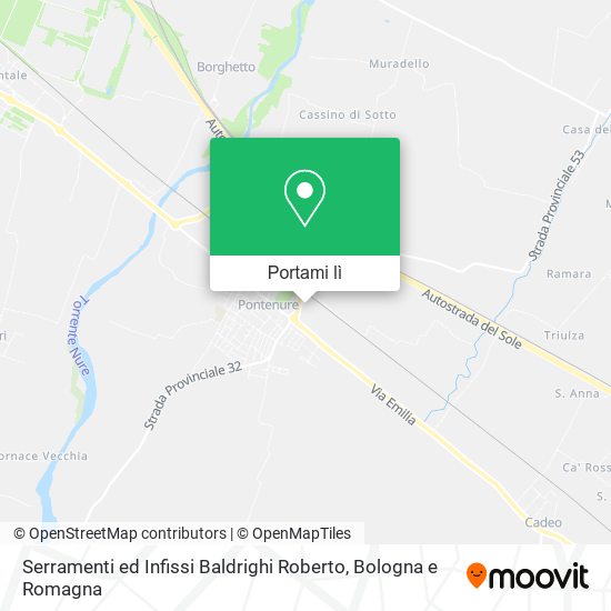 Mappa Serramenti ed Infissi Baldrighi Roberto