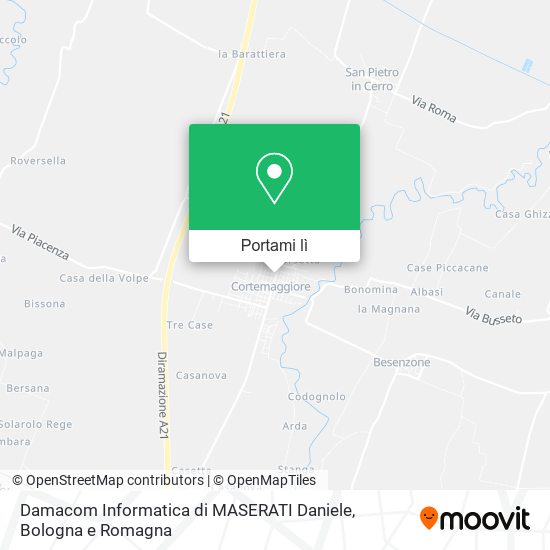 Mappa Damacom Informatica di MASERATI Daniele