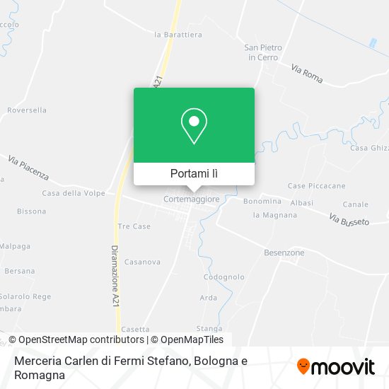Mappa Merceria Carlen di Fermi Stefano