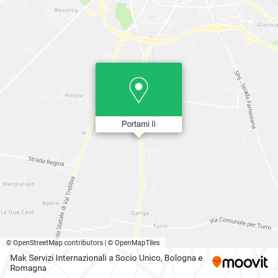 Mappa Mak Servizi Internazionali a Socio Unico