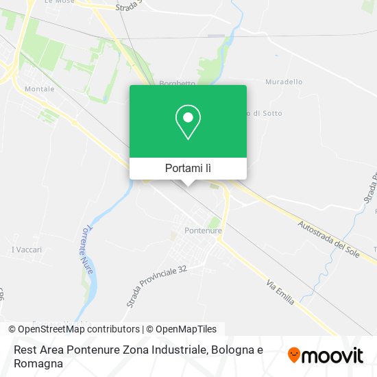 Mappa Rest Area Pontenure Zona Industriale