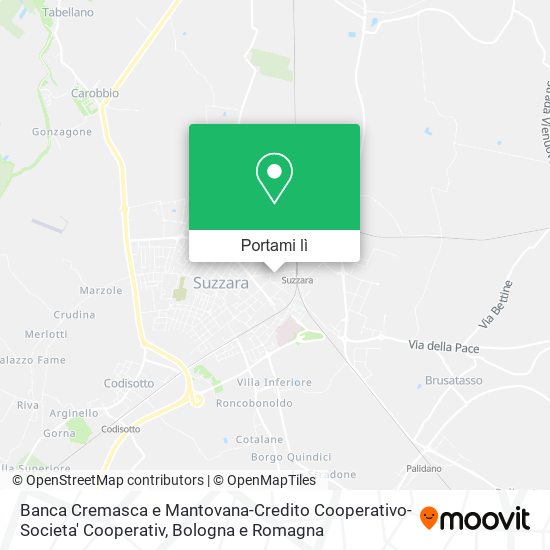 Mappa Banca Cremasca e Mantovana-Credito Cooperativo-Societa' Cooperativ