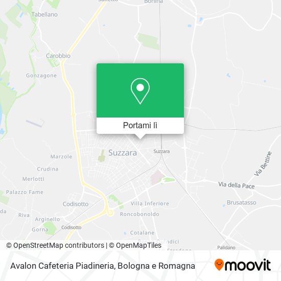 Mappa Avalon Cafeteria Piadineria
