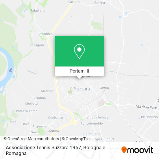 Mappa Associazione Tennis Suzzara 1957