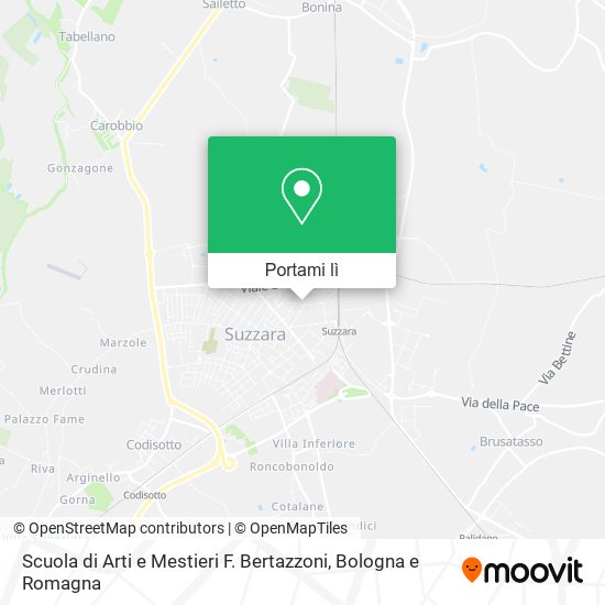 Mappa Scuola di Arti e Mestieri F. Bertazzoni