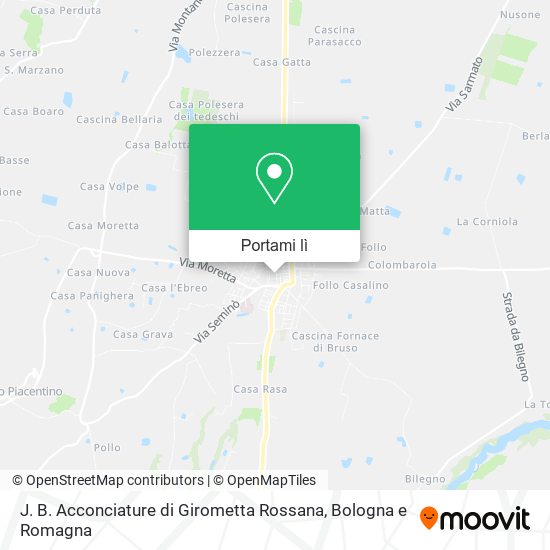 Mappa J. B. Acconciature di Girometta Rossana