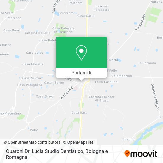 Mappa Quaroni Dr. Lucia Studio Dentistico
