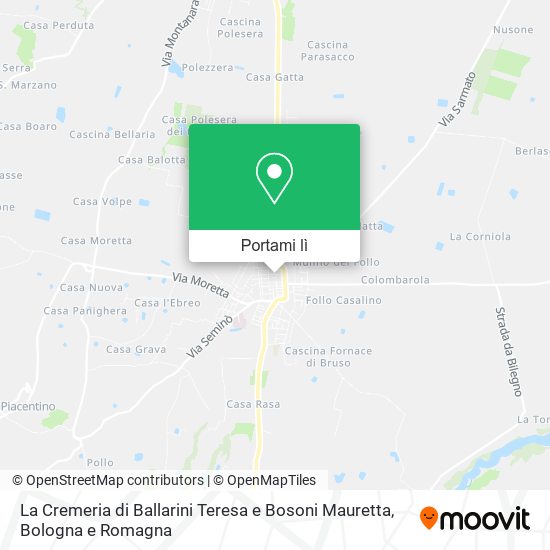 Mappa La Cremeria di Ballarini Teresa e Bosoni Mauretta