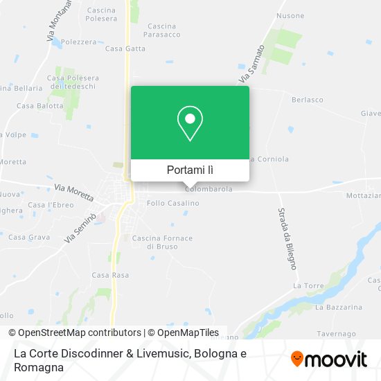 Mappa La Corte Discodinner & Livemusic
