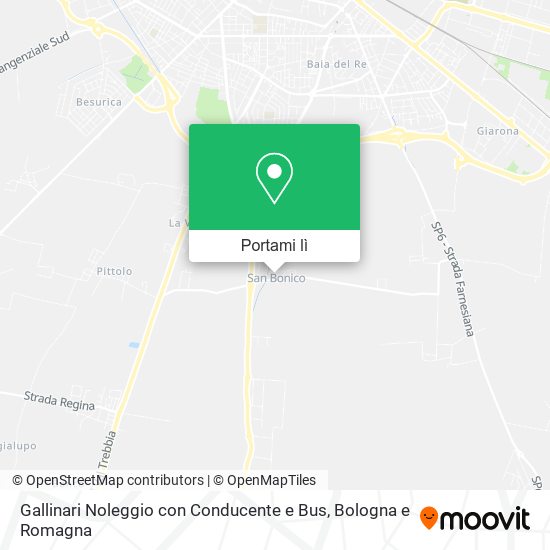 Mappa Gallinari Noleggio con Conducente e Bus