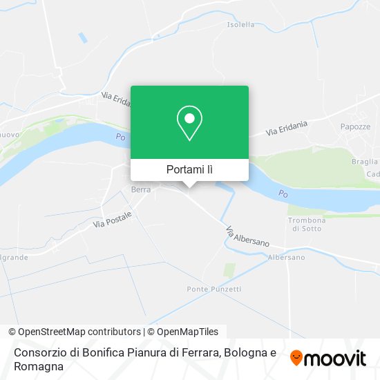 Mappa Consorzio di Bonifica Pianura di Ferrara