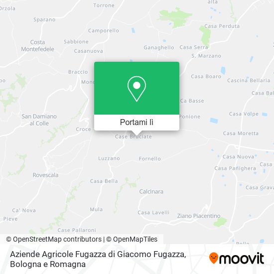 Mappa Aziende Agricole Fugazza di Giacomo Fugazza