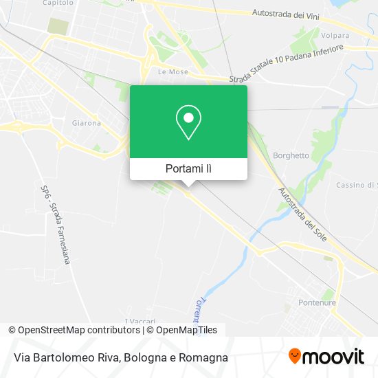 Mappa Via Bartolomeo Riva