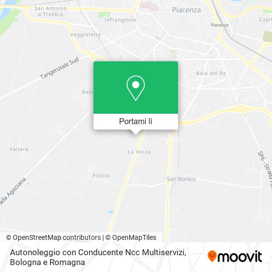 Mappa Autonoleggio con Conducente Ncc Multiservizi
