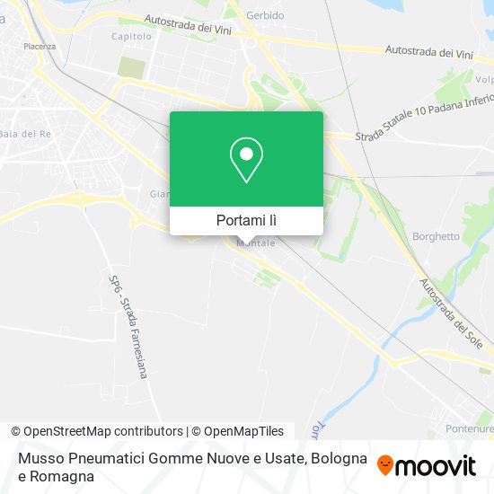 Mappa Musso Pneumatici Gomme Nuove e Usate