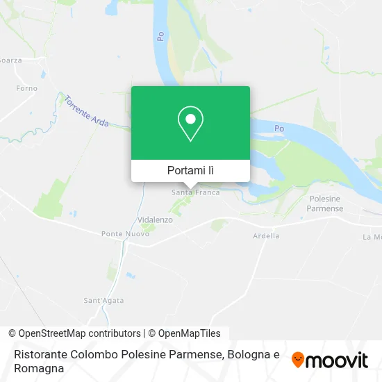 Mappa Ristorante Colombo Polesine Parmense