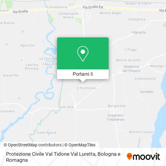 Mappa Protezione Civile Val Tidone Val Luretta