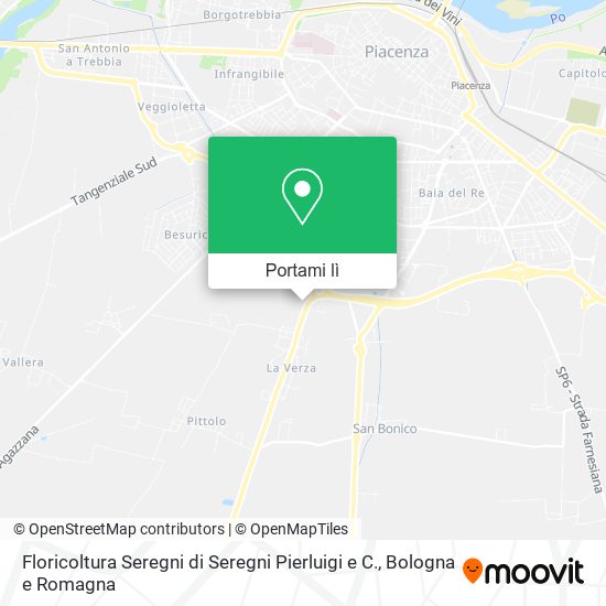 Mappa Floricoltura Seregni di Seregni Pierluigi e C.