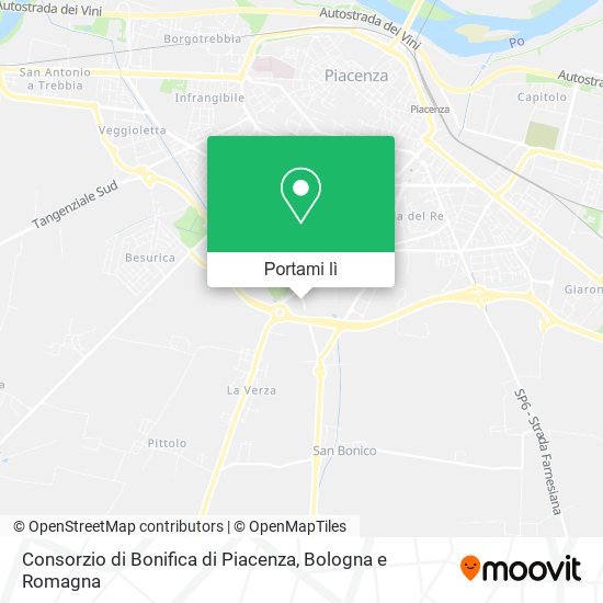 Mappa Consorzio di Bonifica di Piacenza
