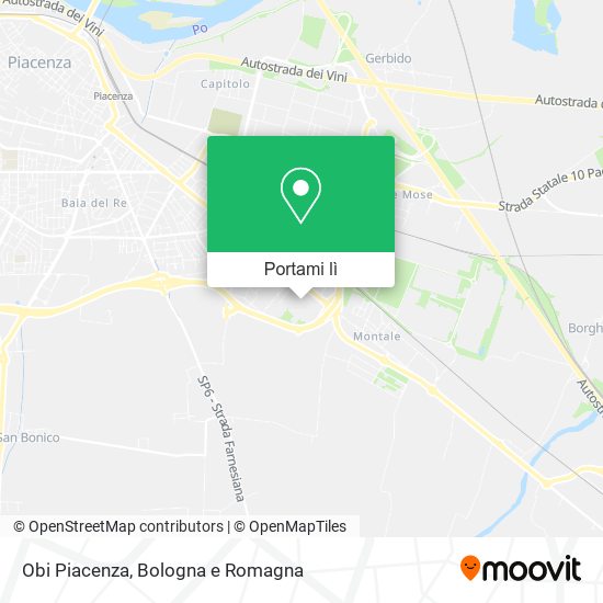 Mappa Obi Piacenza