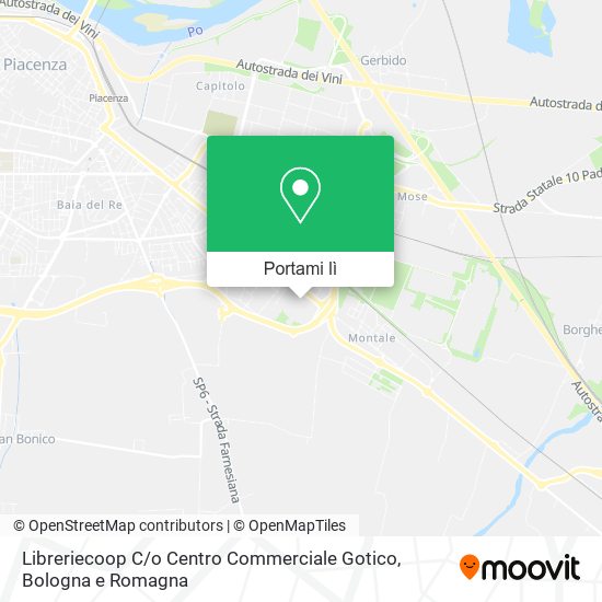 Mappa Libreriecoop C / o Centro Commerciale Gotico