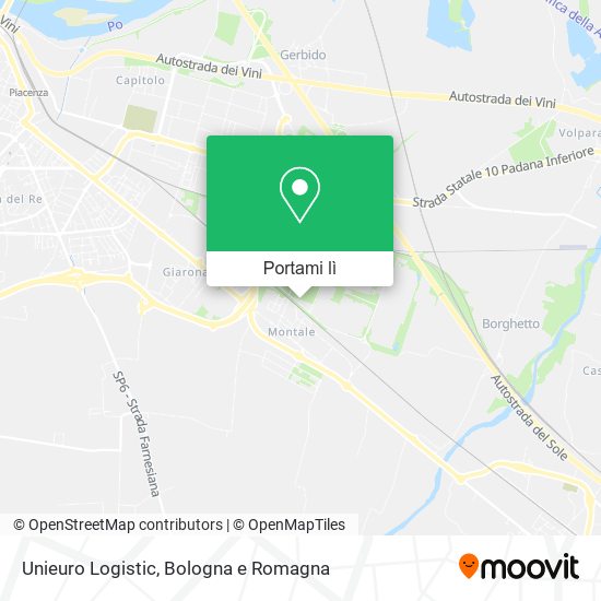 Mappa Unieuro Logistic