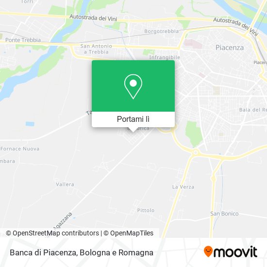 Mappa Banca di Piacenza