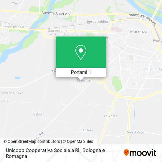 Mappa Unicoop Cooperativa Sociale a Rl.