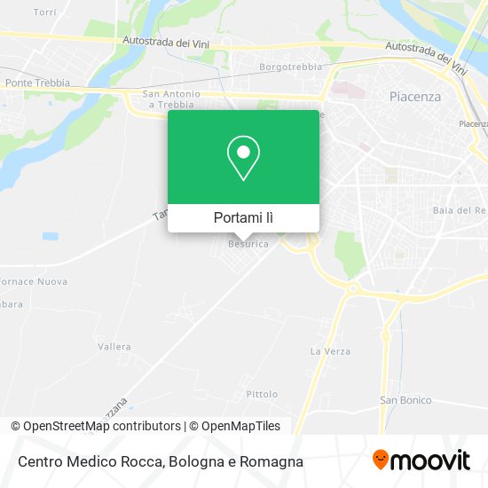 Mappa Centro Medico Rocca