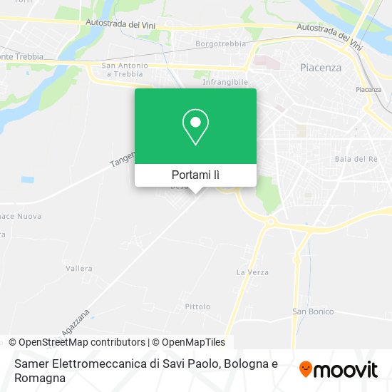 Mappa Samer Elettromeccanica di Savi Paolo