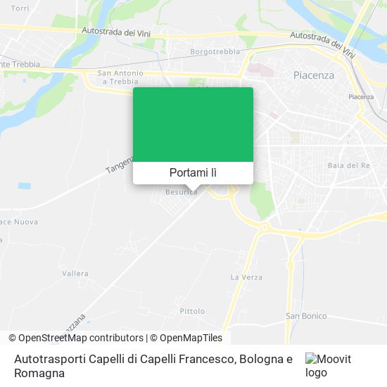 Mappa Autotrasporti Capelli di Capelli Francesco