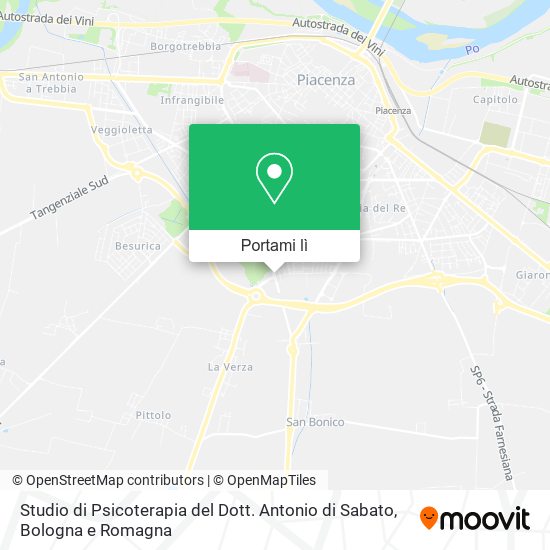 Mappa Studio di Psicoterapia del Dott. Antonio di Sabato