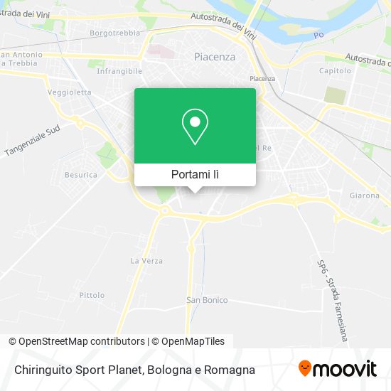 Mappa Chiringuito Sport Planet