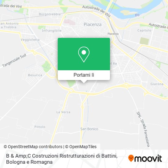 Mappa B & Amp;C Costruzioni Ristrutturazioni di Battini