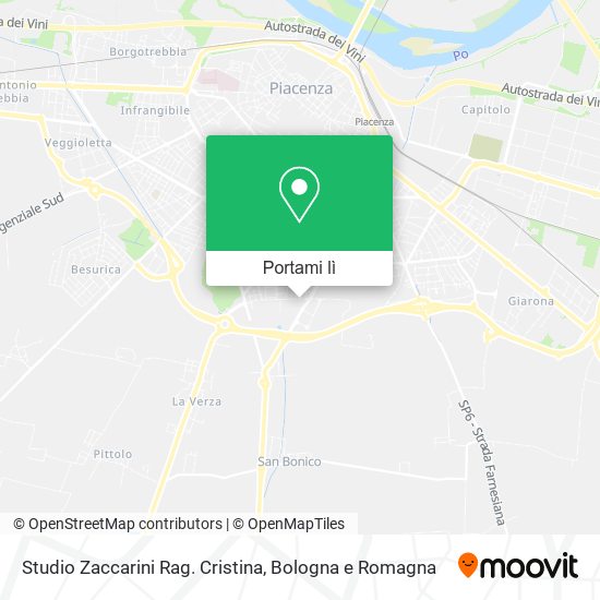 Mappa Studio Zaccarini Rag. Cristina