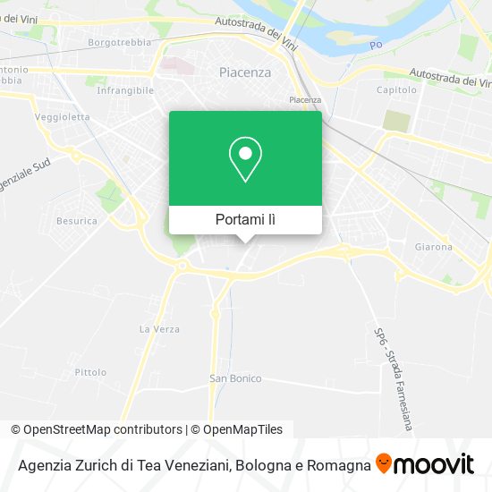 Mappa Agenzia Zurich di Tea Veneziani